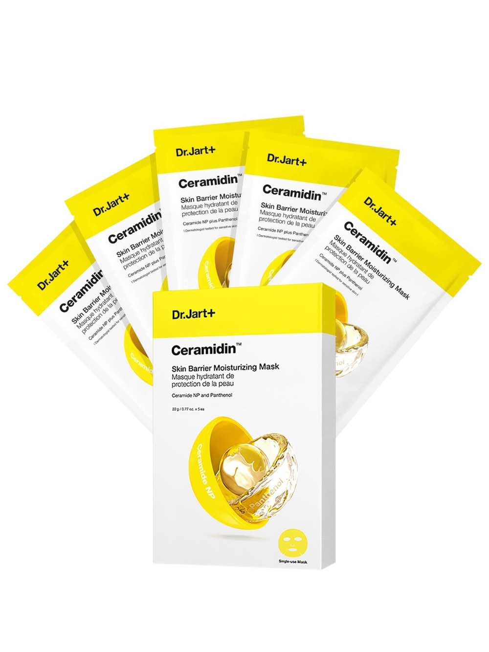 Dr. Jart+  Ceramidin™ Skin Barrier Moisturizing Face Mask 5-Pack Value Set